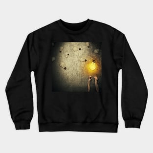 light bulbs juggling Crewneck Sweatshirt